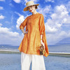 丁摩 夏季新款天丝提花时尚洋气百搭宽松衬衫防晒衣开衫薄外套20-167DR299 商品缩略图2