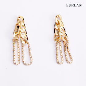 EURLAN.  J系列  时尚链耳环