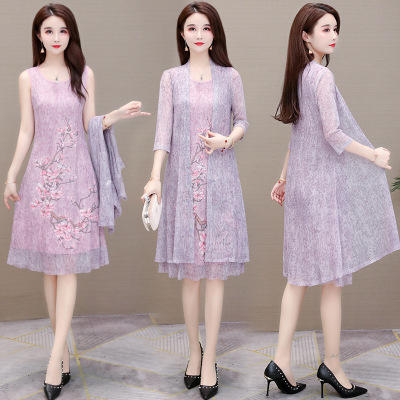 WEJLNH-YWA10印花两件套装连衣裙 商品图0