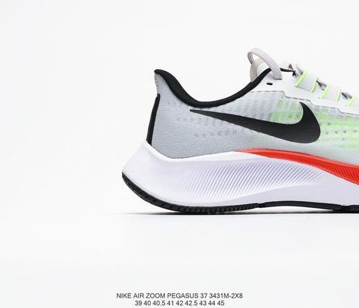 耐克Nike Zoom Pegasus 37"Grey/Black/Red/Blue/Volt"37代马拉松休闲运动慢跑鞋鞋“浅灰亮绿黑红淡蓝” 商品图3