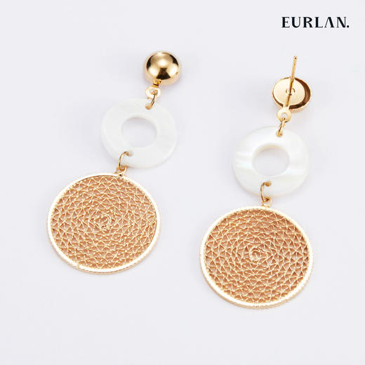 EURLAN.  J系列 贝壳圈 耳环 商品图1