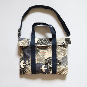 HUJI祤集电脑包插画飞鸟树林