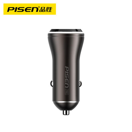 PISEN PRO 全兼容快车充 车载充电器 双口闪充 苹果华为小米手机快速充电 商品图0