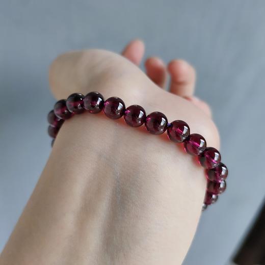 7mm石榴石单圈手串 商品图2