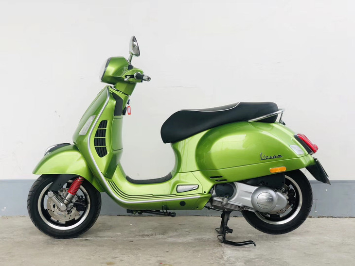 抽奖团vespagts300苹果绿拼起来