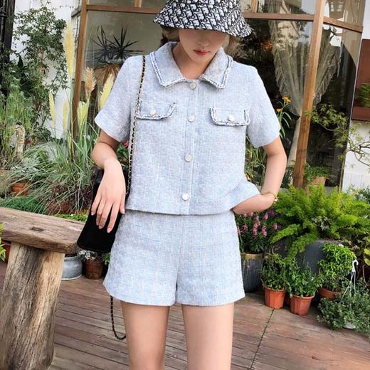 裁缝学苑 AG56小香风套装高腰a字短裙短裤短款上衣服装纸样切割图 商品图1