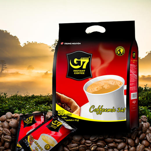 【整包50条】G7三合一速溶咖啡(小袋)整包(16g*50袋) 商品图5