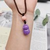 紫云母小猪项链(带绳) 商品缩略图3