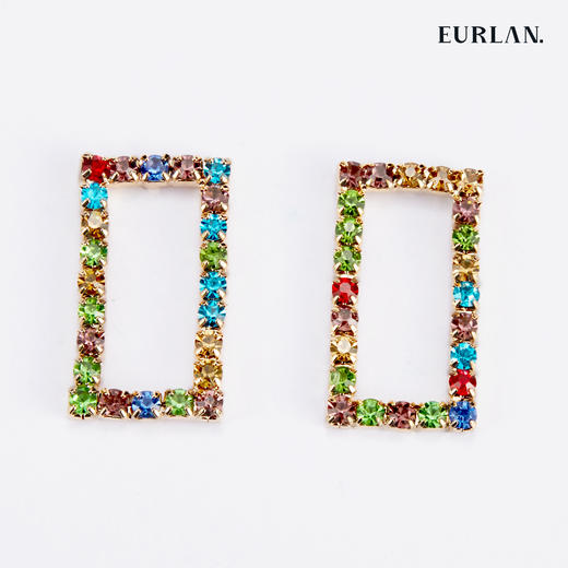 EURLAN.  B系列 彩钻耳环 商品图0