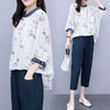 APSL-2020新款大码碎花上衣七分裤休闲洋气时尚两件套 商品缩略图1