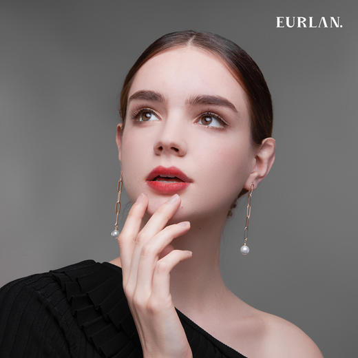 EURLAN.  A系列 珍珠长款耳吊 商品图3
