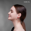 EURLAN.  B系列彩钻爱心耳环  开运红 商品缩略图3