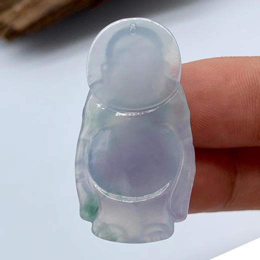派瑞翡翠 翡翠站佛 糯冰种 飘花 商品图1