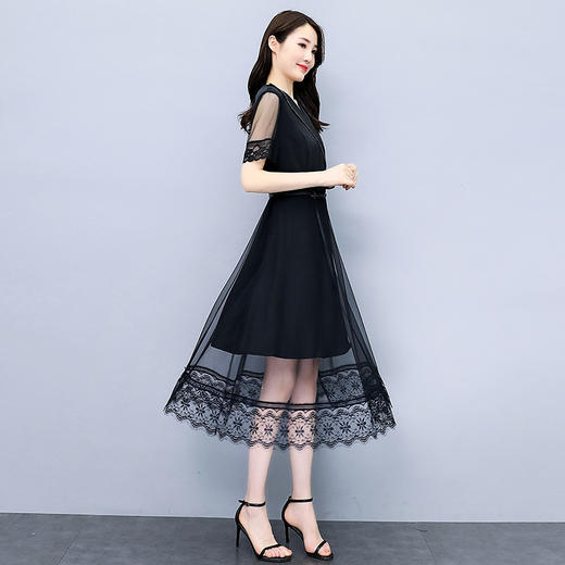 WZNH-ZYQ6070夏季自然舒适宽松柔软简约连衣裙 商品图4