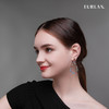 EURLAN.  B系列 彩钻耳环 个性水滴形 商品缩略图2