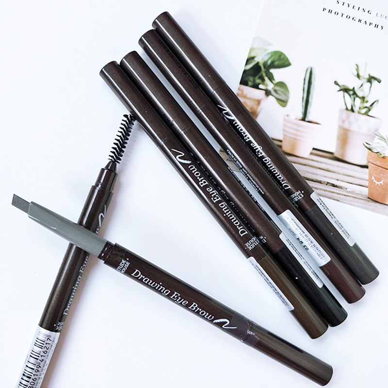 ERISE HOUSE/爱丽小屋 双头旋转自动眉笔 防水持久不脱色初学者女