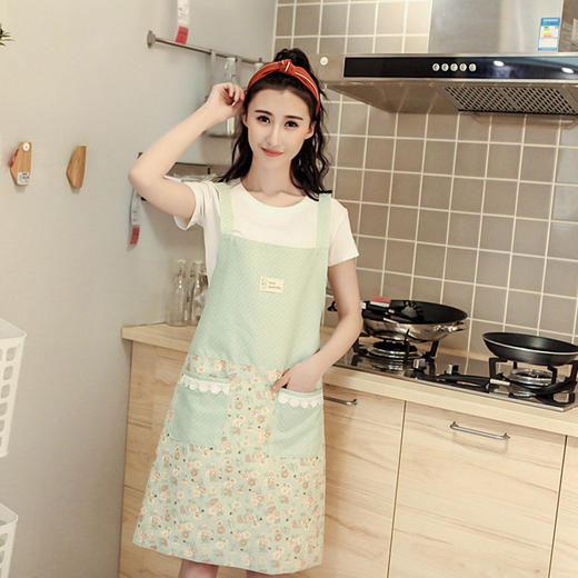 皇家丽美可爱碎花围裙背心式背带工作服家用厨房做饭围布罩衣CW20501CW20502CW20503CW20504 商品图4
