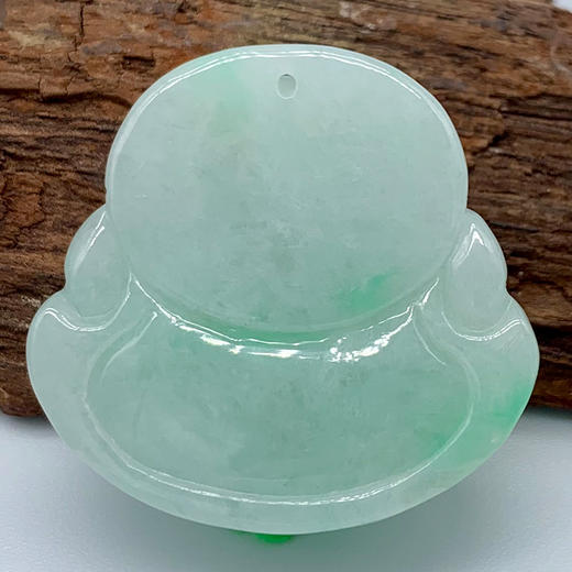 派瑞翡翠 翡翠佛 糯种 绿色 商品图1