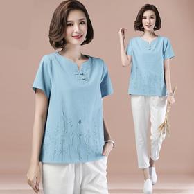 MQ-1816-X01夏装新款大码宽松纯棉短袖t恤YY