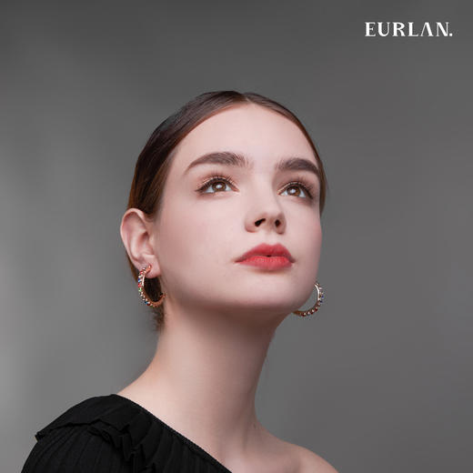 EURLAN.  B系列 彩钻耳环 商品图3