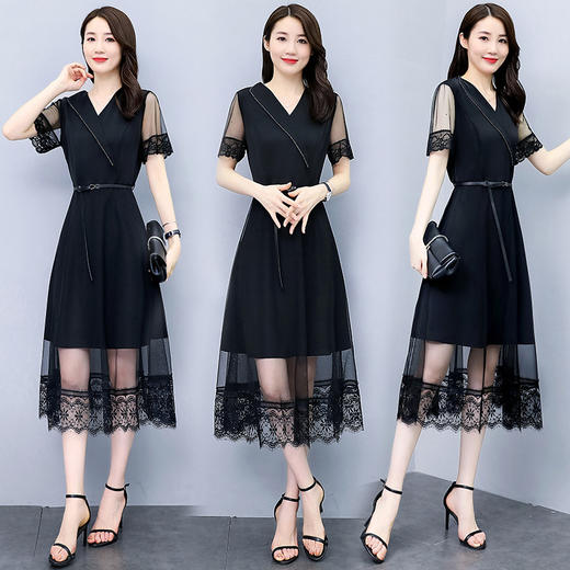 WZNH-ZYQ6070夏季自然舒适宽松柔软简约连衣裙 商品图1