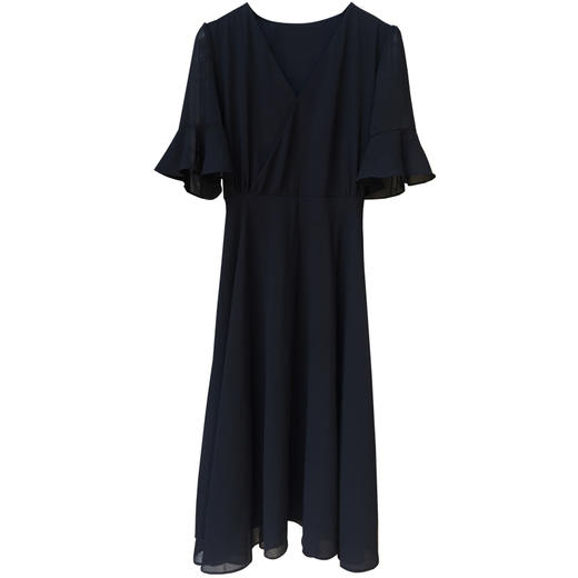 HMH-5夏天流行新款法式时尚气质女神范V领雪纺连衣裙 商品图4