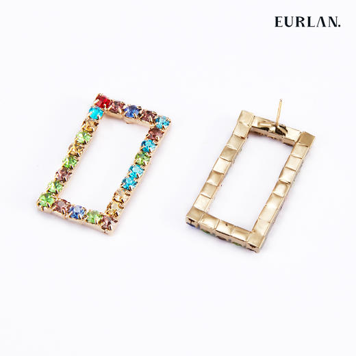 EURLAN.  B系列 彩钻耳环 商品图1