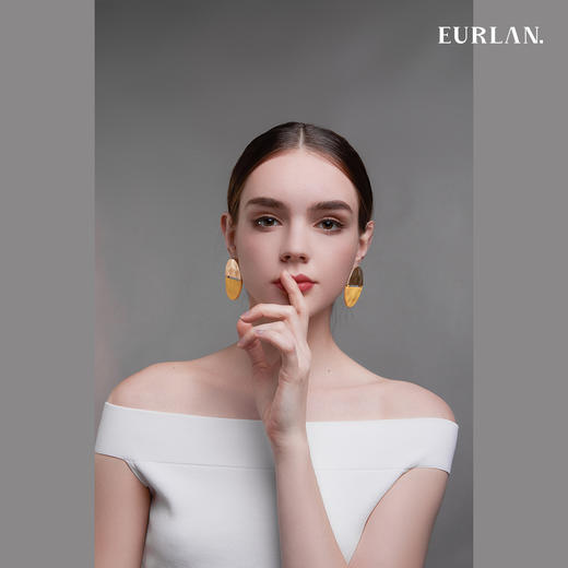 EURLAN.  C系列 时尚黄耳环 商品图3