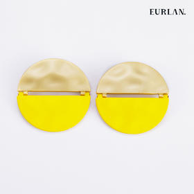 EURLAN.  C系列 时尚黄耳环