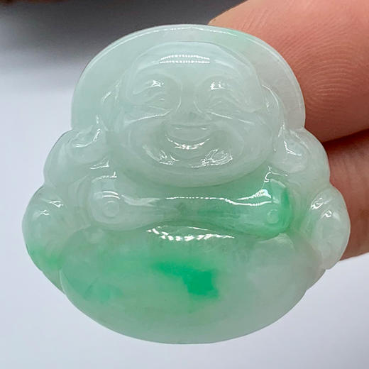 派瑞翡翠 翡翠佛 糯种 绿色 商品图2