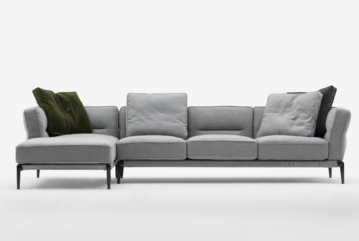 Bell 三人沙发 | 更多座位组合，皮布面料可选，详询客服 商品图2