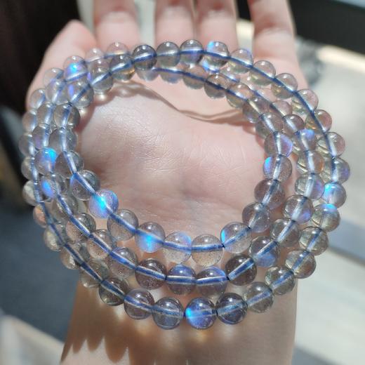 蓝光灰月光3圈手串 商品图1