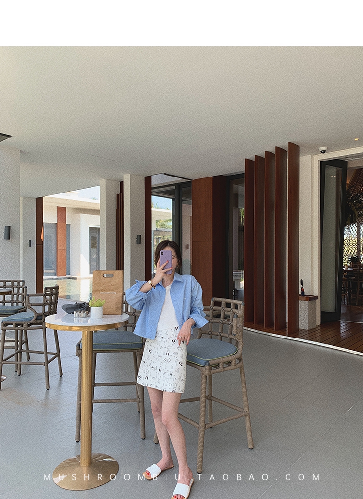 金蘑菇菇心动信号防晒衬衫取向狙击是我爱的洋气俏皮小廓形