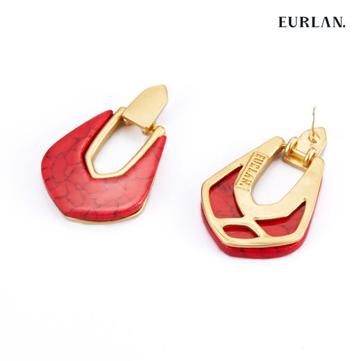 EURLAN.  C系列 中国红耳环 商品图1