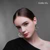 EURLAN.  B系列 彩钻耳环  高级绿 商品缩略图2