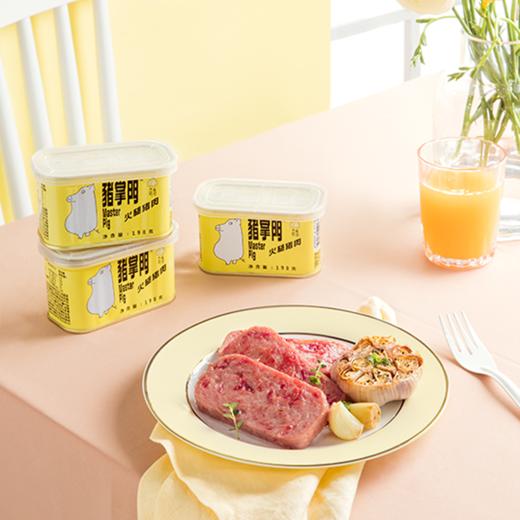 【“猪”中豪杰 Q弹饱满】猪掌门罐头午餐肉 90%以上猪肉含量 高精瘦肉 优质食材 0香精0色素尽享美味 商品图9