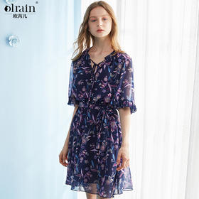 欧芮儿雪纺连衣裙07XLB3612