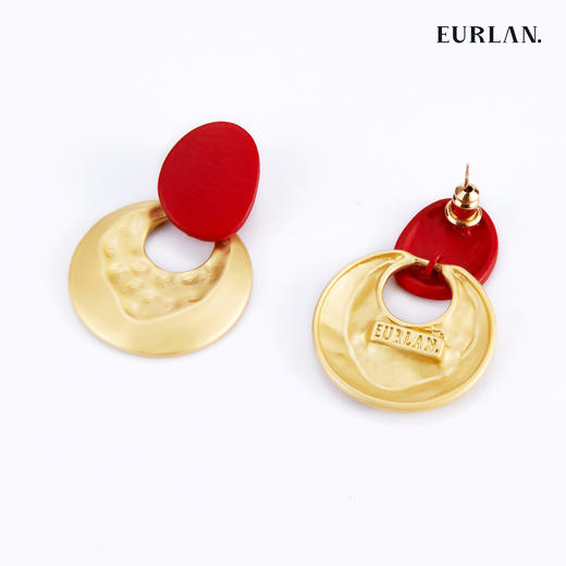 EURLAN.  彩色系列 幸运红 耳环 商品图1
