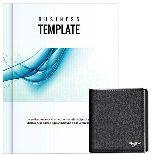 七匹狼 钱包男士短款钱夹头层牛皮时尚男式竖款皮夹多功能卡包驾驶证件套3A1313222-01黑色 商品图3