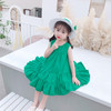 DL-（今日送帽子）韩国童装网红女童洋气新款大裙摆纯色公主裙连衣裙 商品缩略图0