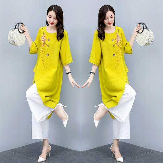 WZNH-ZYQ6071新款时尚宽松柔软潮流个性简约两件套 商品图0