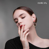 EURLAN.  B系列 彩钻耳环  如意红 商品缩略图2
