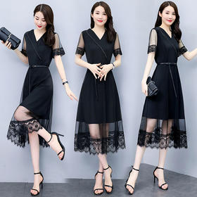 WZNH-ZYQ6070夏季自然舒适宽松柔软简约连衣裙