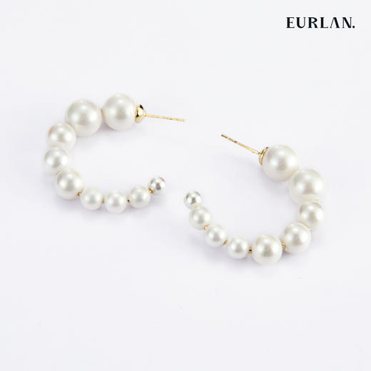 EURLAN.  A系列 珍珠优雅耳圈百搭 商品图1