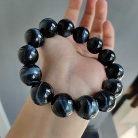 蓝虎眼单圈手串