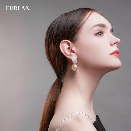 EURLAN.  D系列 幸运球耳环 粉色 商品图2