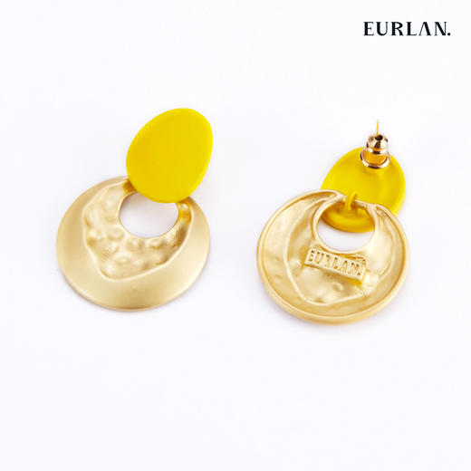 EURLAN.  C系列  柠檬黄 时尚耳环 商品图1