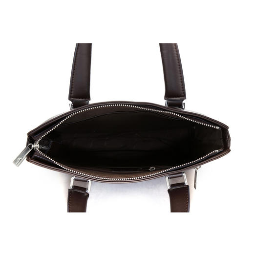 七匹狼男士皮包手提单肩包竖款手拿商务斜挎包真牛皮休闲文件包男包 1A4964112-02咖啡色竖款 商品图4