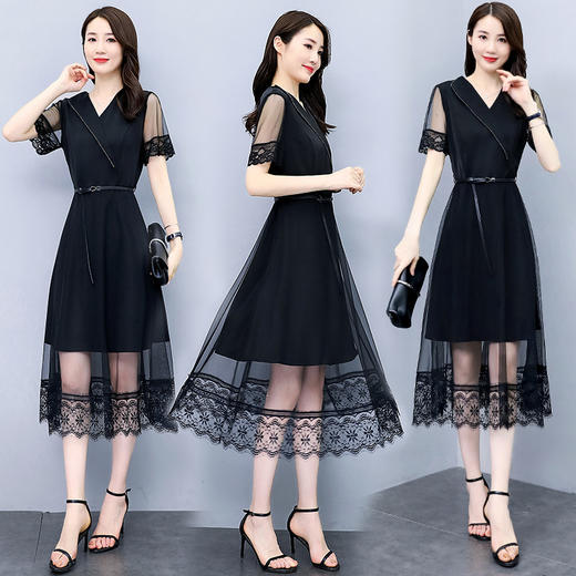 WZNH-ZYQ6070夏季自然舒适宽松柔软简约连衣裙 商品图3