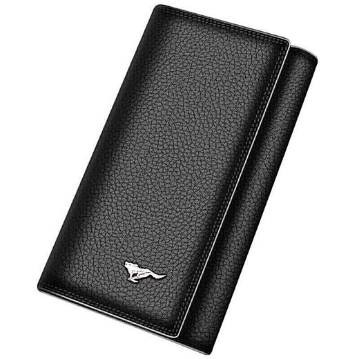 七匹狼 钥匙包男士多功能牛皮时尚银行卡包 带钞位钥匙扣皮夹钱包 3A1310374-01黑色 商品图0